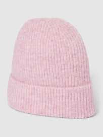 Beanie in gebreide look, model 'Muskan' van mbyM Roze - 8
