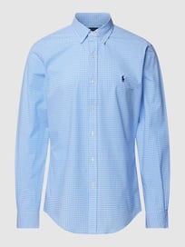 Slim fit vrijetijdsoverhemd met vichy-ruit van Polo Ralph Lauren Blauw / turquoise - 39