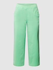 Korte stoffen broek met elastische band van Toni Dress Groen - 24