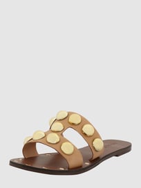 Pantolette aus Leder  von INUOVO Braun - 2