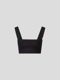 Bandeau-Top mit Square-Neck-Ausschnitt von Victoria Beckham Grau / Schwarz - 4