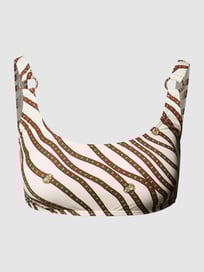 Bikini-Oberteil mit Allover-Logo von MICHAEL Michael Kors Weiß - 26