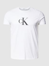 PLUS SIZE T-Shirt mit Label-Print von Calvin Klein Jeans Plus Weiß - 31