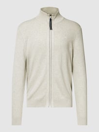 Strickjacke mit Logo-Stitching von Lerros Weiß - 24