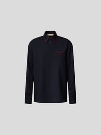 Freizeithemd mit Label-Details von Marni Grau / Schwarz - 13