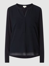 Blusenshirt aus Krepp  von Milano Italy Blau / Türkis - 19