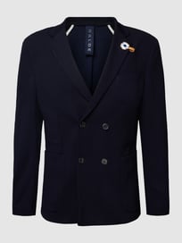 Colbert met labeldetails, model 'Segrino' van Baldessarini Blauw / turquoise - 21