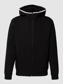 Sweatjacke mit Label-Detail Modell 'Sgover' von BOSS Green Grau / Schwarz - 14