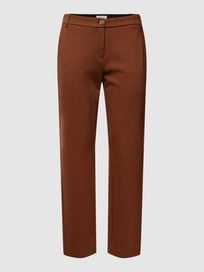 Straight Fit Chino mit Stretch-Anteil Modell 'Chino Jersey UNI' von Christian Berg Woman Braun - 28