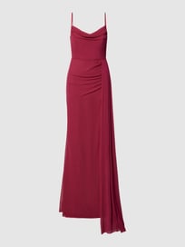 Abendkleid mit Wasserfall-Ausschnitt von TROYDEN COLLECTION Rosa - 40