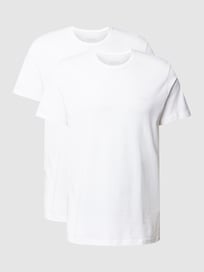 T-Shirt mit Rundhalsausschnitt im 2er-Pack Modell 'ComfortS' von BOSS Weiß - 2
