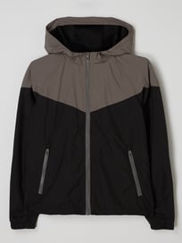 Jacke mit Kapuze  von URBAN CLASSICS Grau / Schwarz - 26