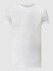 Slim fit T-shirt met stretch, model 'David' van Casual Friday Wit - 28
