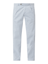 Regular Fit Bundfaltenhose mit Stretch-Anteil Modell 'Luis' von Eurex By Brax Blau / Türkis - 27