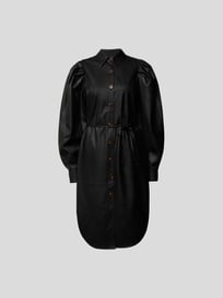 Blusenkleid mit Ballonärmeln von Designers Remix Grau / Schwarz - 17