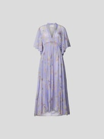 Maxikleid mit Volantärmeln von Forte Forte Blau / Türkis - 42