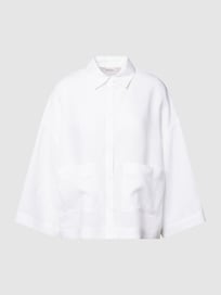 Blouse met opgestikte zakken, model 'ANGORA' van MaxMara Leisure Wit - 19
