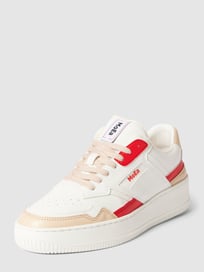 Vegane Sneaker aus Apfelresten Modell 'Apple Tricolor' von MoEa Rot - 1