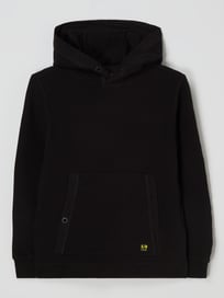 Hoodie mit Rippenstruktur  von s.Oliver RED LABEL Grau / Schwarz - 18