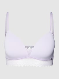 Triangelbeha met kant, model 'MY LACE' van Skiny Paars - 11