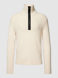 Strickpullover mit kurzem Reißverschluss von s.Oliver RED LABEL Weiß - 33