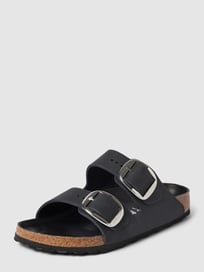 Sandalen van leer met doornsluitingen, model 'ARIZONA' van Birkenstock Grijs / zwart - 17