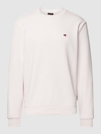 Sweatshirt mit Logo-Detail Modell 'BALIS CREW SUM 2' von Napapijri Lila - 42
