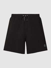 Badehose mit Label-Patch von Karl Lagerfeld Beachwear Grau / Schwarz - 14