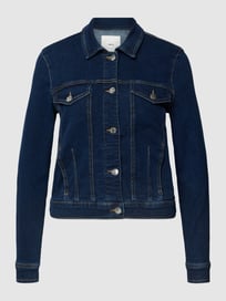 Jeansjacke mit Label-Details Modell 'VICKY' von Mango Blau / Türkis - 14
