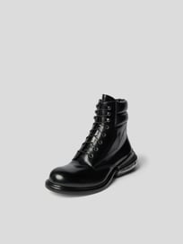 Schnürboots mit Label-Details  von Maison Margiela Grau / Schwarz - 19