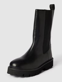 Chelsea Boots mit Label-Details Modell 'ELSIE' von Blauer USA Grau / Schwarz - 9