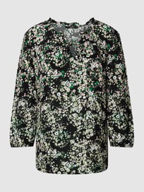 Blouse met bloemmotief van Zero Grijs / zwart - 37