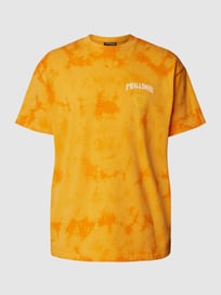 Oversized T-shirt in batiklook van Pegador Oranje - 48
