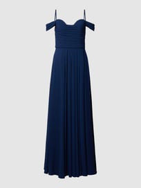 Abendkleid im Cold-Shoulder-Design von Mascara Blau / Türkis - 46