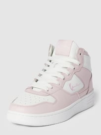 High top sneakers met labeldetail van KARL KANI Roze - 11