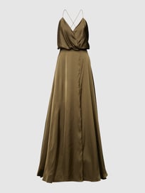 Abendkleid mit Spaghettiträgern von Unique Grün - 28