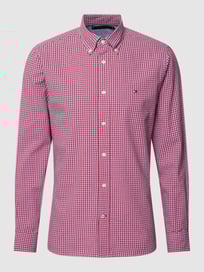 Regular Fit Freizeithemd mit Gitterkaro von Tommy Hilfiger Rot - 6