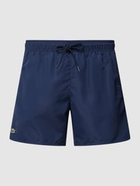 Zwembroek met labelpatch van Lacoste Blauw / turquoise - 4