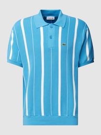 Poloshirt mit Streifenmuster von Lacoste Blau / Türkis - 33