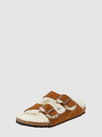 Sandalen van suède, model 'Arizona' van Birkenstock Bruin - 42