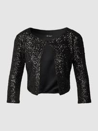 Bolero met pailletten van Paradi Grijs / zwart - 24