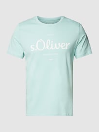 T-shirt met labelprint van s.Oliver RED LABEL Groen - 5