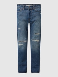 Loose Fit High Rise Jeans aus Baumwolle Modell 'Chris'  von Jack & Jones Blau / Türkis - 1