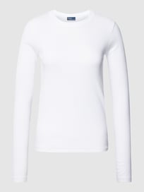 Longsleeve im unifarbenen Design Modell 'RIB' von Polo Ralph Lauren Weiß - 3