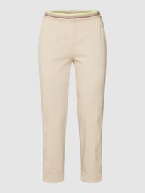 Broek met elastische band, model 'SUE' van Toni Dress Wit - 41