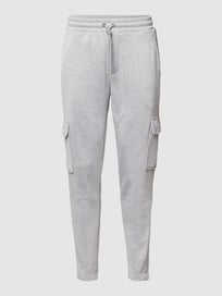 Sweatpants mit Pattentaschen von BOSS Grau / Schwarz - 44