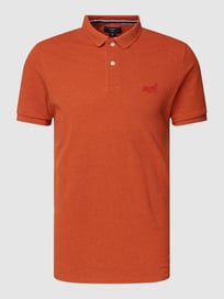 Poloshirt met labelstitching, model 'CLASSIC' van Superdry Oranje - 18