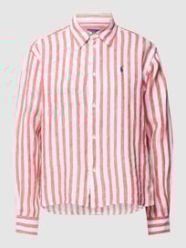 Blouse met logostitching van Polo Ralph Lauren Rood - 41