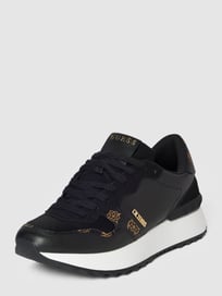Sneaker mit Label-Print Modell 'VINNNA' von Guess Grau / Schwarz - 25