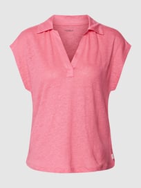 Linnen top met polokraag van ECOALF Roze - 5